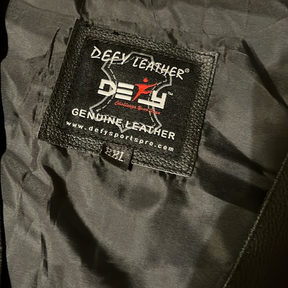 Defy Leather biker vest. XXL - Picture 2 of 6